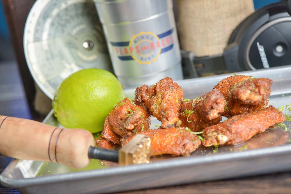 Flaps and Racks, Tucson, chicken wing dry rub lime