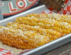 Flaps and Racks, Tucson, mouth watering corn on the cob