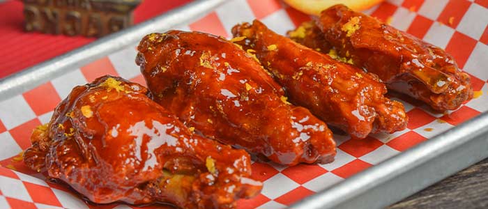 Flaps and Racks, Tucson, famous extra saucy chicken wings